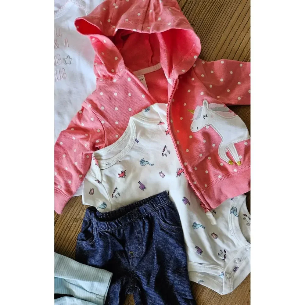 Carter's 3 Month Infant Girl 7 piece bundle New